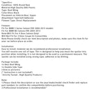 2004–2013 BMW 3er Limousine E90 M3 Limousine E90 Modelle schwarz glänzend Heckspoiler Fensterflügel