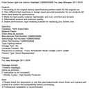 Jeep Wrangler (2011–2016) Front-Innenraumleuchte (1QN65DX9AB)