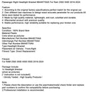 2019–2024 RAM 2500, 3500, 4500, 5500 Scheinwerferhalterung rechts (Beifahrerseite) 68448770AA