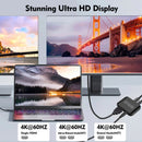 4K60TYPE-C zu HDMI + TYPE-C Adapter Verschiedene Gleiche Display Netzteil Splitter