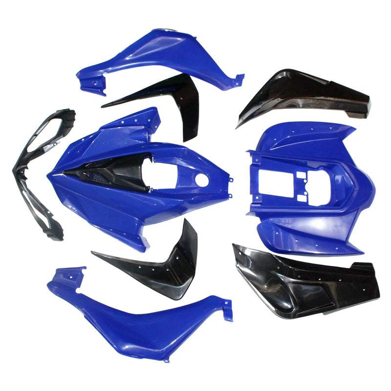 Plastic Fairing Fender Kit For 110cc 125cc Mars Sport Quad Dirt Bike ATV Blue