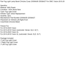 Pair Fog Light Lamp Bezel Chrome Cover 22936426 22936427 For GMC Yukon 2015-2020