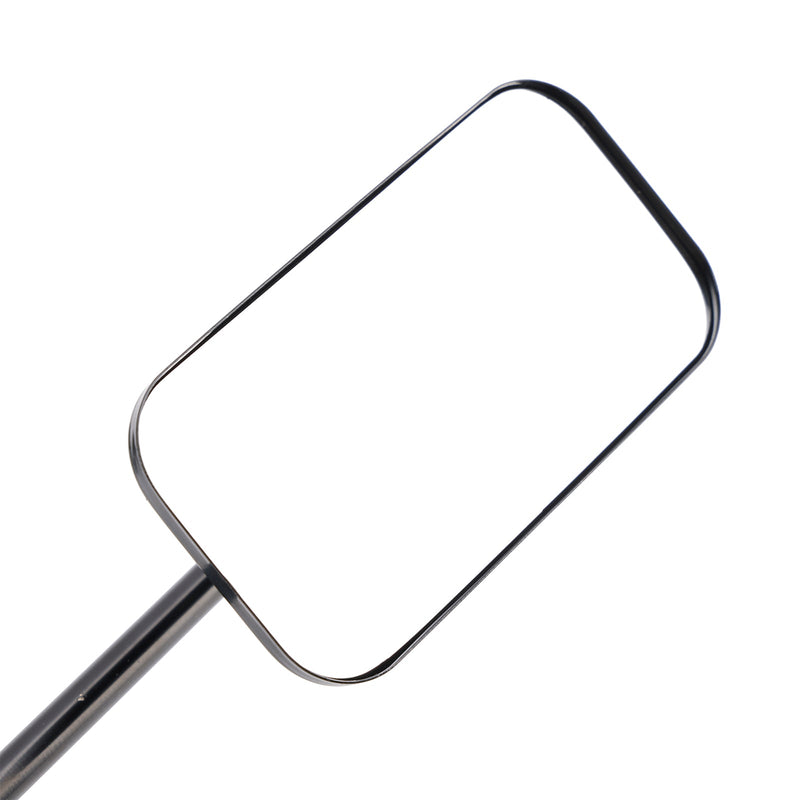 Obdélníkové svorky na motocyklové zrcadlo ve stylu staré školy, černý, Bratt styl