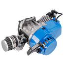 49cc komplett motor for Mini Moto, Pocket ATV, Quad, Buggy, Dirt Bike, Pit Bike, Blue