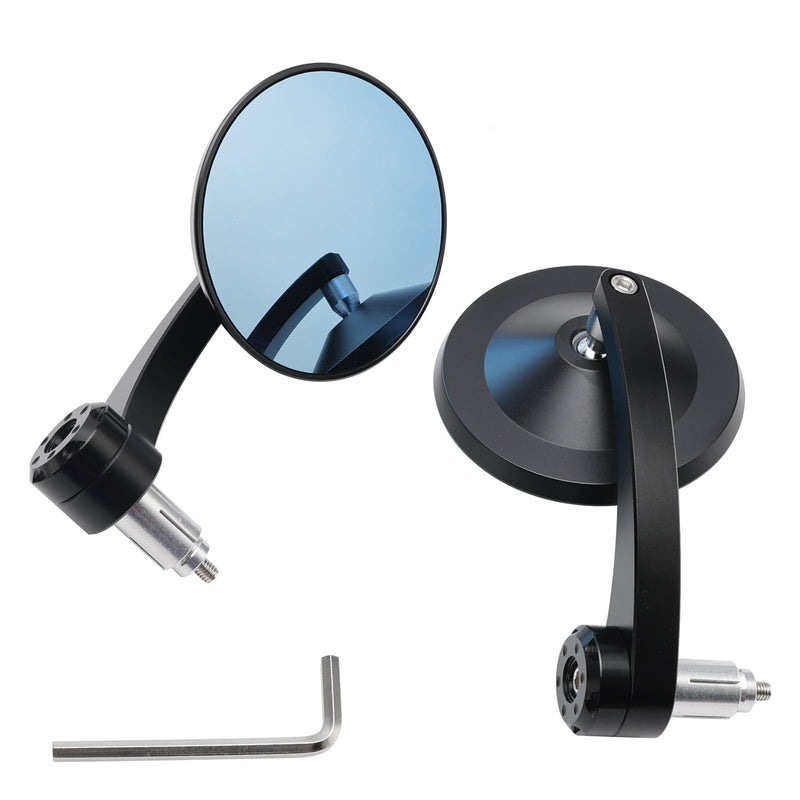 Pár motocyklů kulatý 7/8"" CNC tyčový konec Zpětná boční zrcátka Bobber Cafe Racer