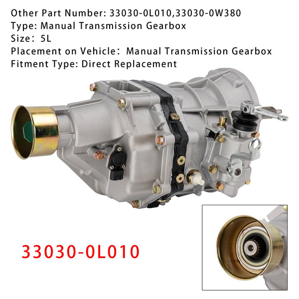 Auto Motor 5L Manuelle Übertragung Getriebe 33030-0L010 Für Hiace LH200 LH212