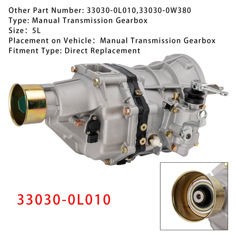 Auto Motor 5L Manuelle Übertragung Getriebe 33030-0L010 Für Hiace LH200 LH212