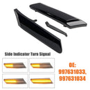 2006-2012 Porsche 997 (911) Turbo / Turbo S Tinted LED Sequential Blinker Side Indicators