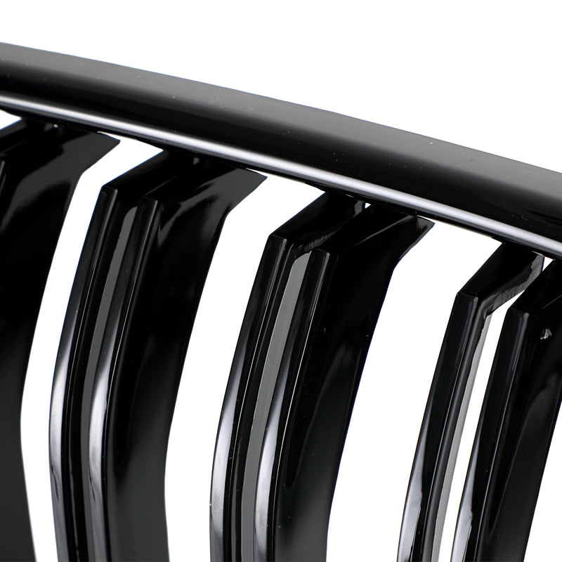 Glanssvart frontstøtfanger nyregrill for BMW X3 F25 2011-2014 Dual Line