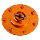 CNC-gefräster, orangefarbener, schlüsselloser Tankdeckel für Duk 790 890 2018 2019 2021 2022 2023-2025