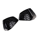 Schwarze Front Honeycomb Nebelscheinwerfer Kühlergrill Abdeckung Fit Audi A3 S-line 2021-2023