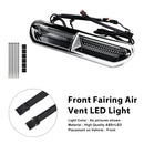 Iluminação de ventilação de entrada de ar da carenagem frontal LED para Touring Street Glide 2014-2024