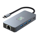 9 in 1 TYP-C auf RJ45 (Gigabit) + USB 3.0 * 3 + HDMI + USB-CS-Daten + PD100W + SD/TF iPad Pro