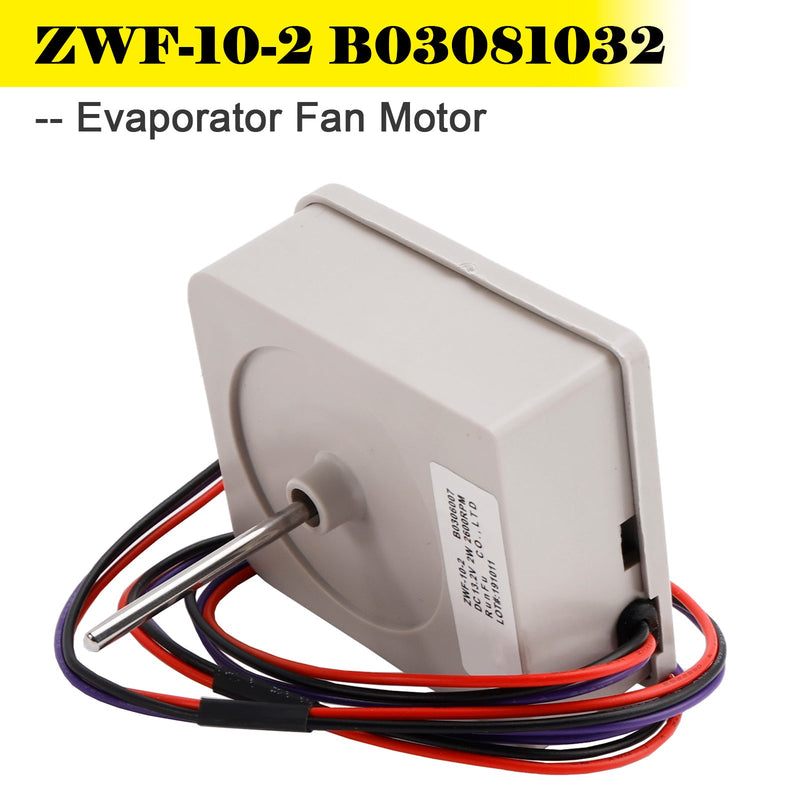 ZWF-10-2 B03081032 Motor de ventilador evaporador para Meiling & Ronshen Double Door