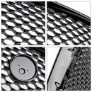 Musta kiiltävä hunajakenno puskurin etugrilli, joka sopii Jaguar XE: lle 2015–2018