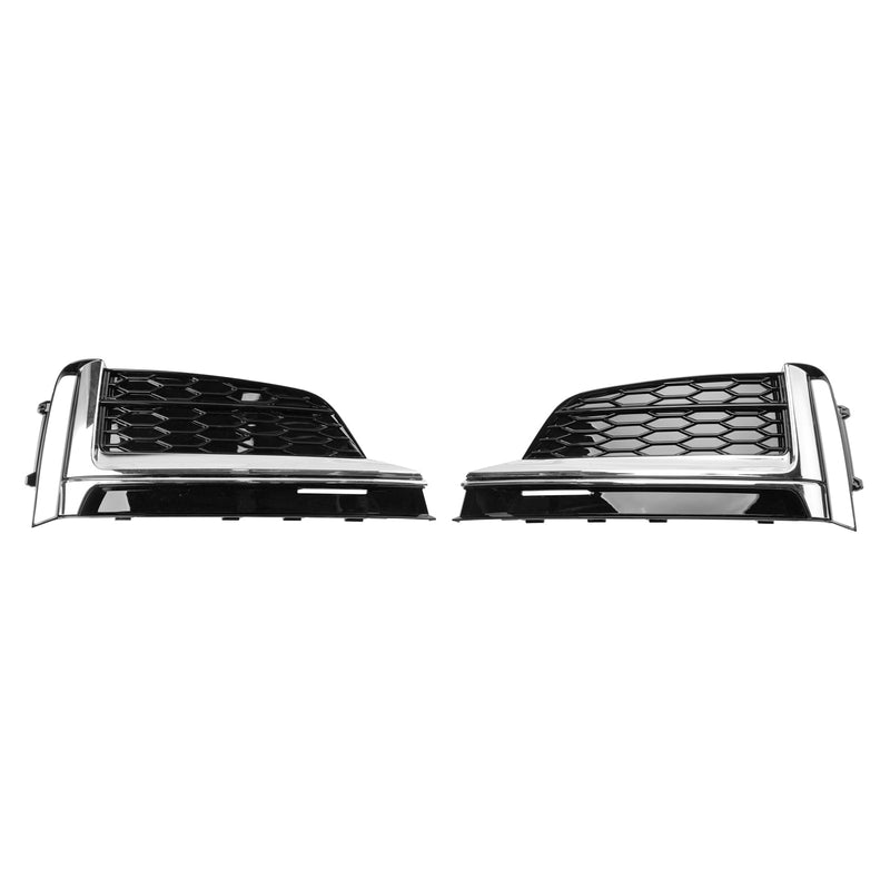 2 STÜCKE Frontstoßstange Nebelscheinwerfer Kühlergrill Abdeckung Trim Fit Audi S5 A5 S-Linie 2018-2019