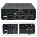 2500W Peak Power Stereo HiFi-forstærker Bluetooth 5.4 Karaoke FM USB EQ Mixer