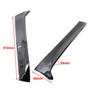 2013–2017 VW Golf 7 Variant Wagon schwarz glänzend Paar Heckscheibe Seitenflügel Spoiler
