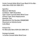 Center Console Roller Blind Cover Black Fit For Mercedes Benz X204 GLK 2008-2015