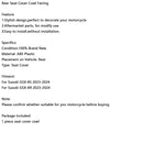 2023-2025 Suzuki GSX-8S GSX8S GSX-8 Rear Seat Cover Cowl Fairing R Blue