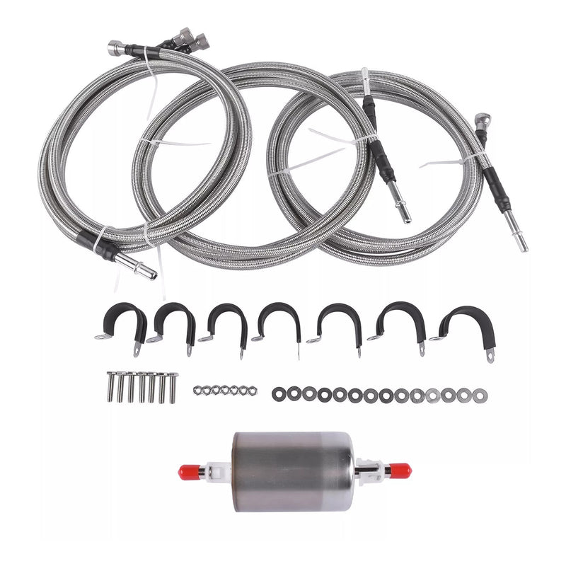 1999-2003 GMC Sierra 2500 Edelstahl-geflochtenes Kraftstoffleitungs-Kit 819-840 Quick Fix