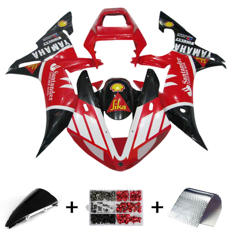 2002-2003 Yamaha YZF 1000 R1 insprutningsskyddssats kropp plast ABS