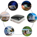 11" Dachlüfter für Wohnwagen – 3-fach stufenloser 12V Motor mit LED-Beleuchtung & Oberlichtfunktion