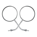 Pár zrcátek chrom 8mm pravý závit pro Honda SS 50 Dax Z 50 Monkey CD Chaly 50