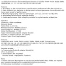 Übertragung Ölmessstab Adapter Halterung 551323 Für TH400 TH350 4L60E 700R4 2004R