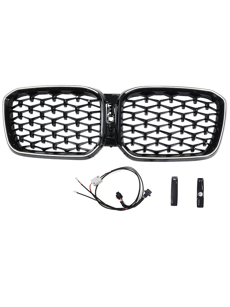 2022-2025 BMW X3 G01 X4 G02 Diamentowy błyszczący czarny czarny przednie łóżko