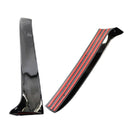 2013–2017 VW Golf 7 Variant Wagon schwarz glänzend Paar Heckscheibe Seitenflügel Spoiler