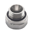 Gewindegröße Ölablassventil-Adapter Silber A-211 27mm-2.0