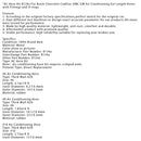 Klimaanlagen-Schlauchsatz R134a für Buick Chevrolet Cadillac GMC GM Klimaanlage