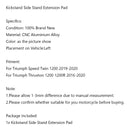 Placa de caballete lateral pie de caballete para Triumph Speed ​​Twin 1200 Thruxton 1200