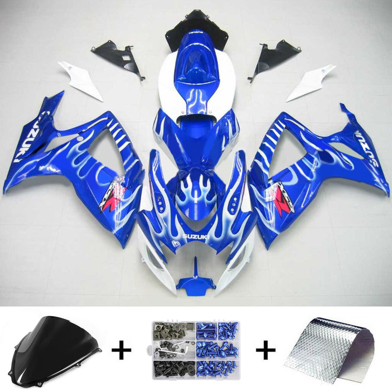 2006-2007 K6 Suzuki GSXR 600/750 insprutningsskyddssats kropp plast