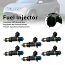 Pack of 6 injectors for Nissan Murano 2003-2004 and Quest 2004-2009, part number 16600-7y000