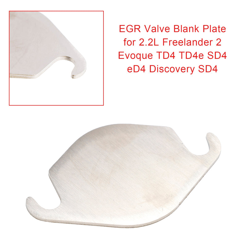 EGR ventil blindplate for 2,2L Freelander 2 Evoque TD4 TD4e SD4 eD4 Discovery SD4