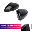 2009-2017 VW Polo MK5 Side Mirror Covers Rearview Housing Black