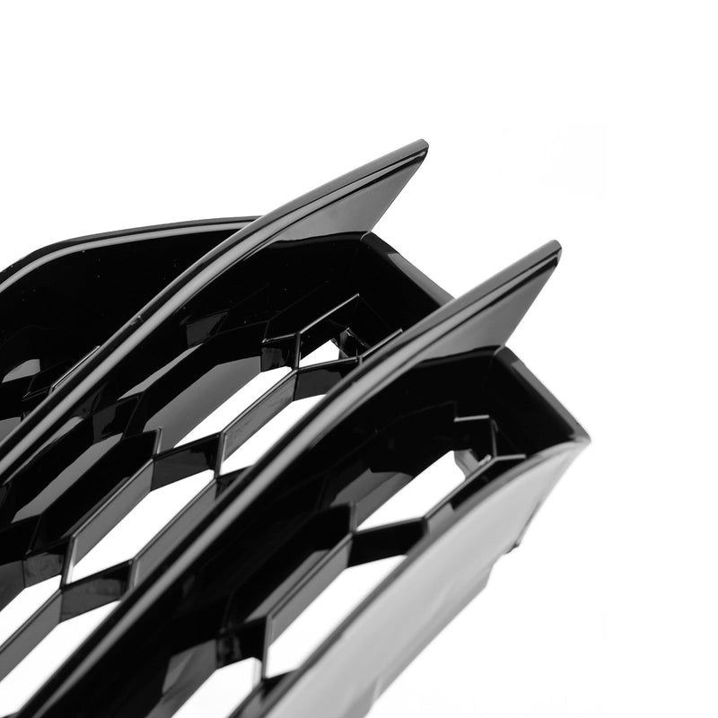 2010–2014 Audi A1 Frente -Piso Rod Honeycomb nevoeiro Cooler Grille Tampa preta