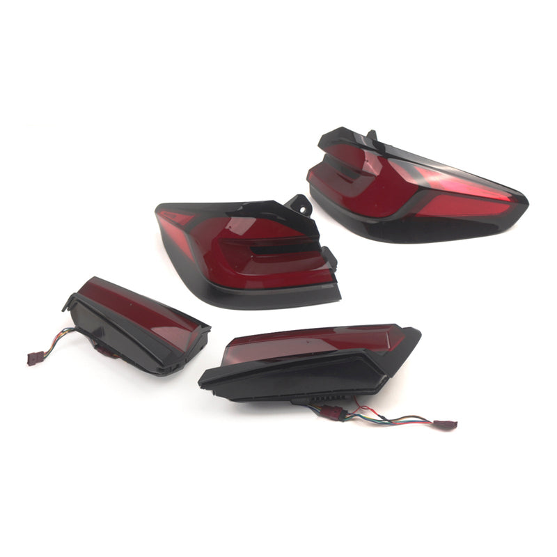 2018–2020 BMW 5 -serie G30 G38 L & R Red LED baklys Turn lysmodul