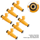 6 stykker drivstoffinjeksjonsventil 0280156129 Egnet for Opel Vectra Egnet for SAAB 9-3 2.8L 12581682