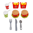 Hamburger Waffeln Pommes Trinken Spielen Essen Pretend Spielzeug Küche Set Kinder Spielzeug Set