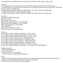 2011-2014 Mini Cooper Clubman R55 BASE LCI HAUBERFORMKARTE ORGERBIT CHROM 51132751040