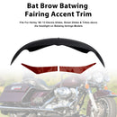 Bat Brow Batwing Fairing Trim for Electra Street Glides Trikes 96-13