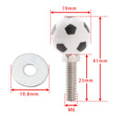 M6 Kunststoff Custom Head Fußball Nummernschild Rahmen Schrauben Bolzen Hardware X4