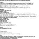 2010-2022 Ford Mustang Sequentielles Rücklicht-Relaismodul-Kit DD3016