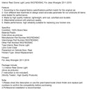 Innenraumleuchte hinten für Jeep Wrangler (2011–2019), Teilenummer 5KQ79DX9AC