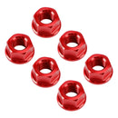 Pinjongmuttersett M10x1,25 rød for Yamaha YZF-R1 98-14, R3 15-18, YZF-R6 03-21