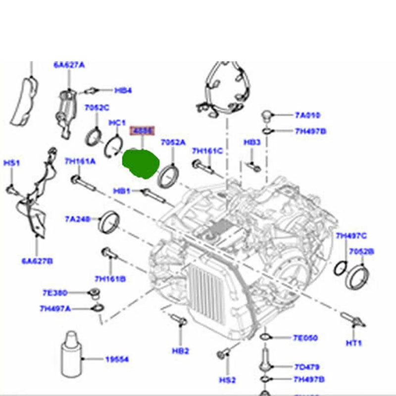 Getriebedifferentialhülse LR002746 Für Freelander2/Evoque 2006-2016