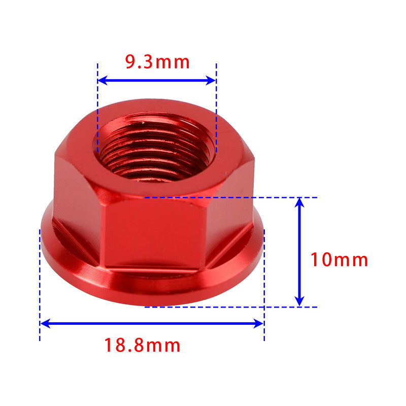 6x Kettenradmuttern M10 x 1mm Für Ducati Panigale V2 V4 V4S 1199 1299 12-24